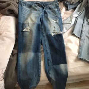 american eagle jeans patches